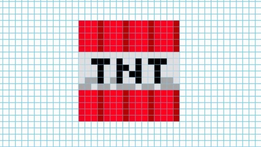 100 картинок по клеточкам из Майнкрафт