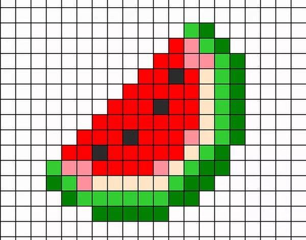 100 картинок по клеточкам из Майнкрафт