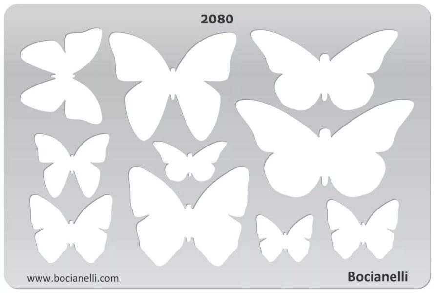 115 трафаретов и шаблонов бабочек для вырезания