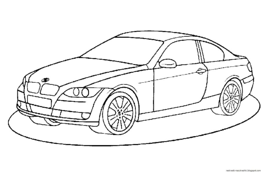 Картинки с машинами для рисования