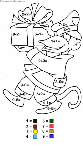 125 математических раскрасок для 1-2-3 классов