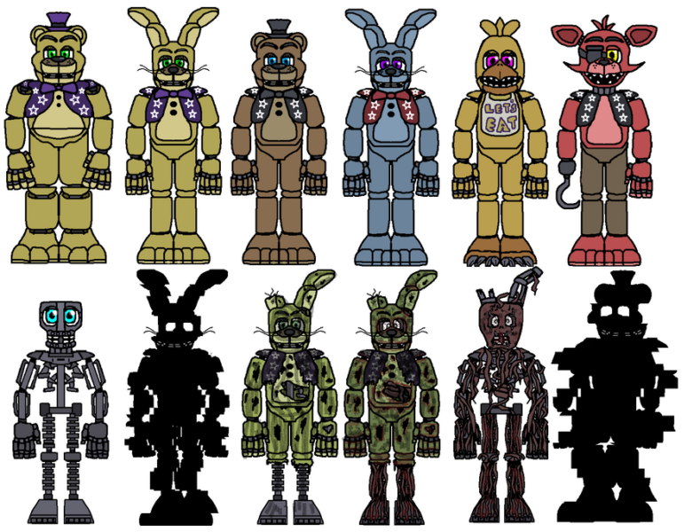 Картинки аниматроников fnaf 9