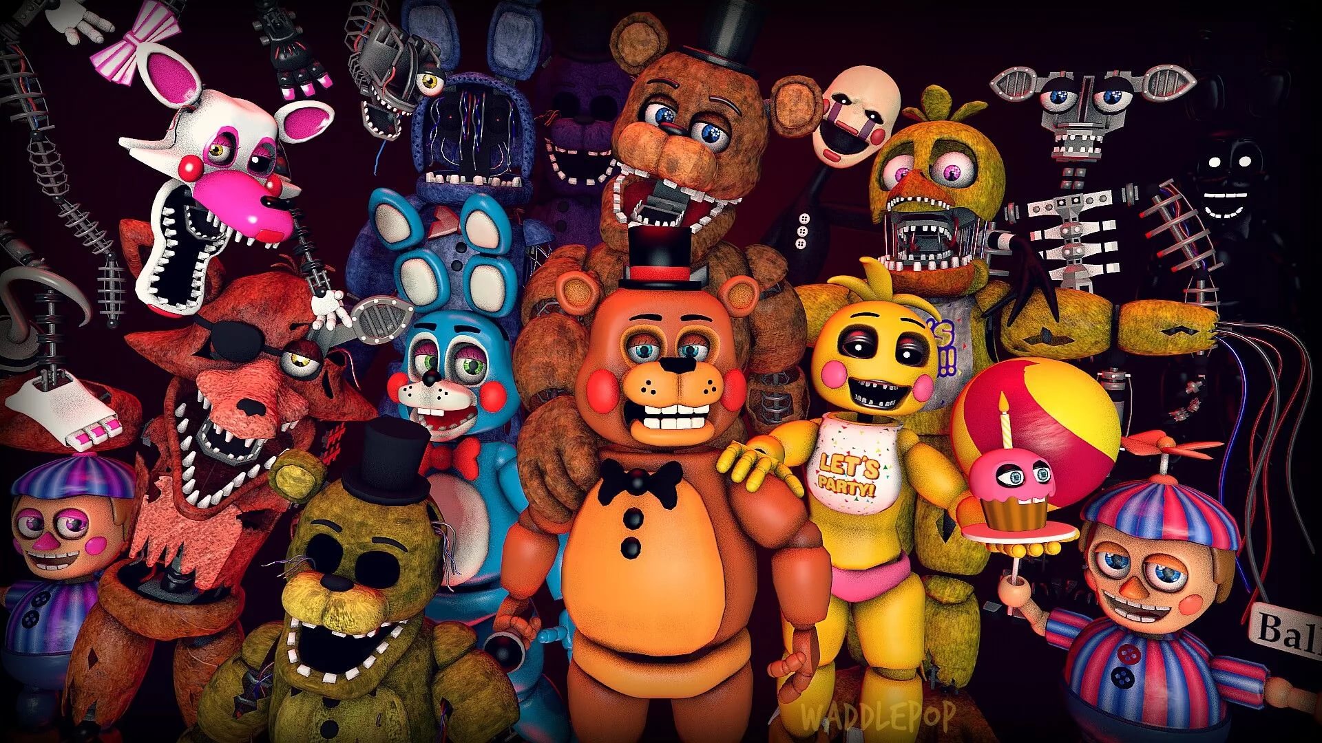 Fnaf картинки аниматроников