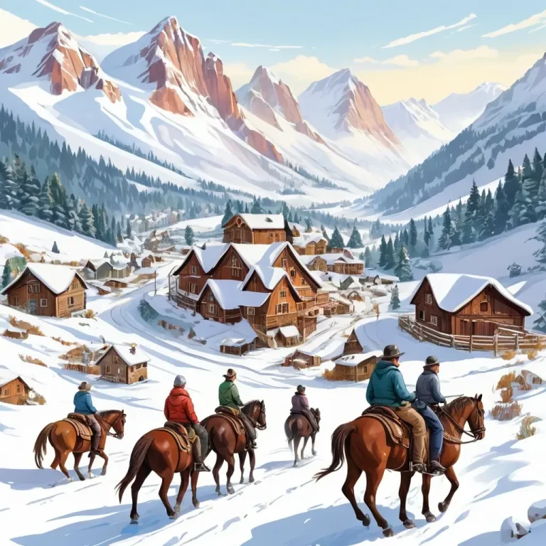 Зимой на horseback: конные туры в заснеженных долинах