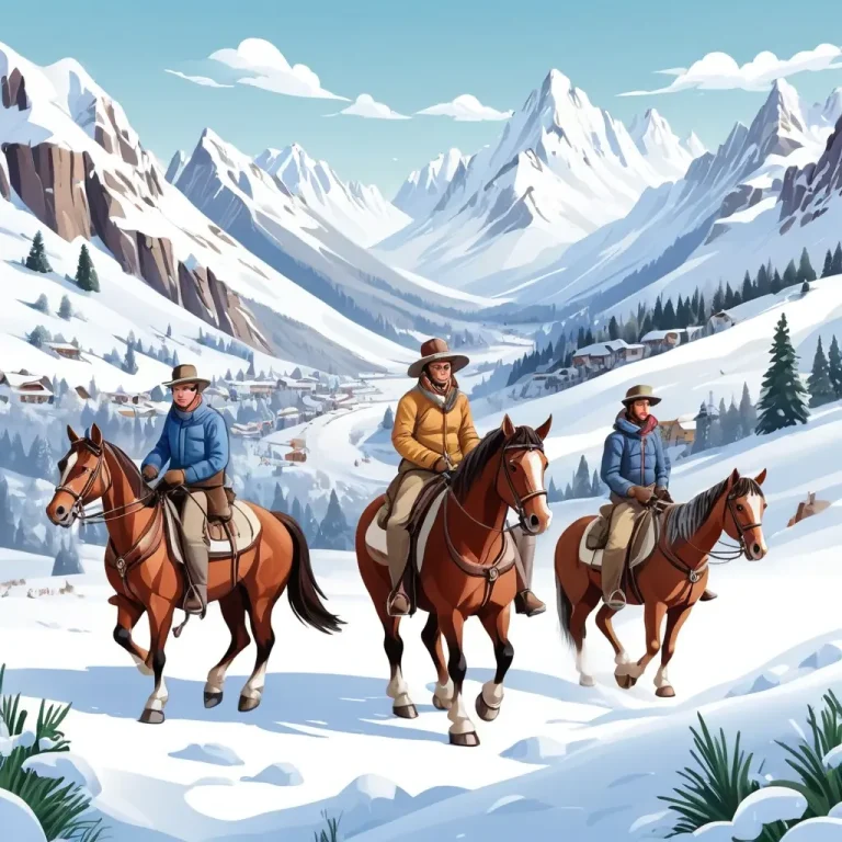 Зимой на horseback: конные туры в заснеженных долинах