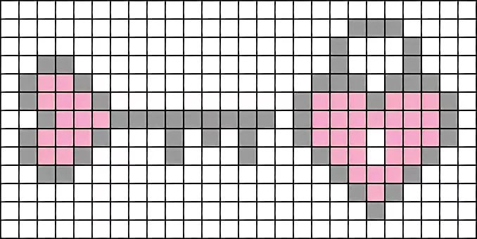 Маленькие рисунки по клеточкам парные
