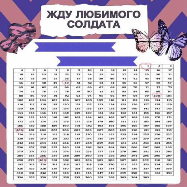 30 дембельских календарей (счетчики дембеля)