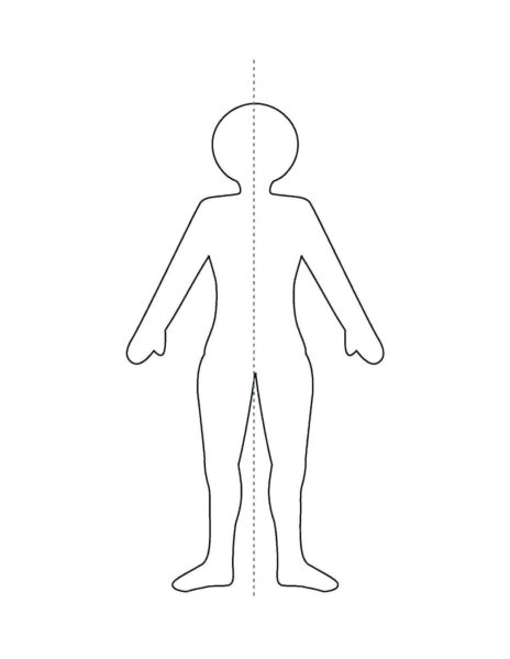 60 шаблонов человека для вырезания из бумаги