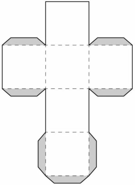 65 шаблонов кубиков из бумаги для распечатки