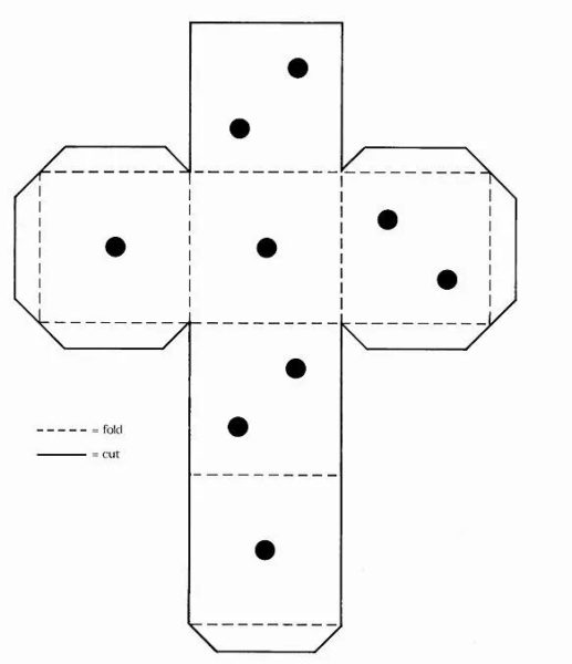 65 шаблонов кубиков из бумаги для распечатки