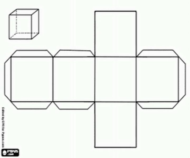 65 шаблонов кубиков из бумаги для распечатки