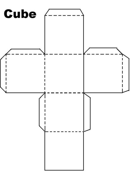 65 шаблонов кубиков из бумаги для распечатки