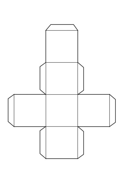65 шаблонов кубиков из бумаги для распечатки