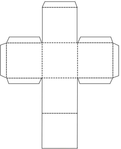 65 шаблонов кубиков из бумаги для распечатки