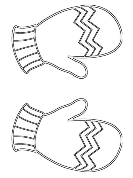 85 шаблонов варежки для вырезания из бумаги