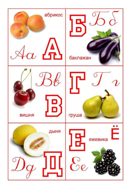Алфавит: 200 карточек для распечатки