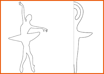 Балерина: 110 трафаретов для вырезания