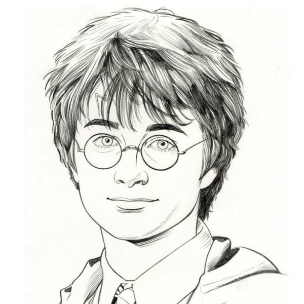 Harry Potter картинки для срисовки (рисунки для срисовывания)