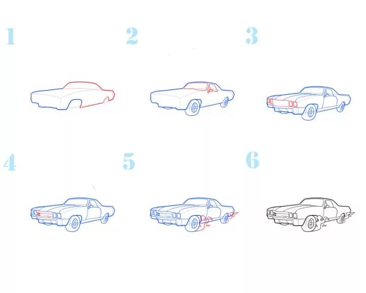 Как легко нарисовать гоночную машину