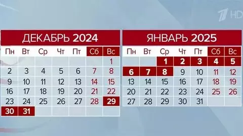 Календарь праздников на 2025 год