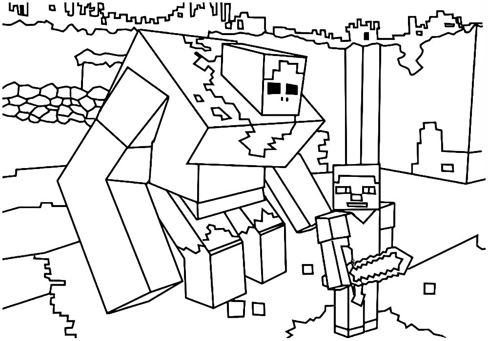 Картинки для срисовки Майнкрафт