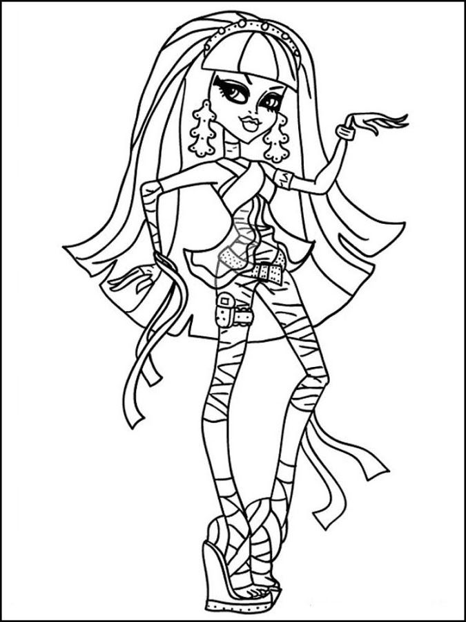 Картинки Monster High для срисовки (рисунки карандашом)