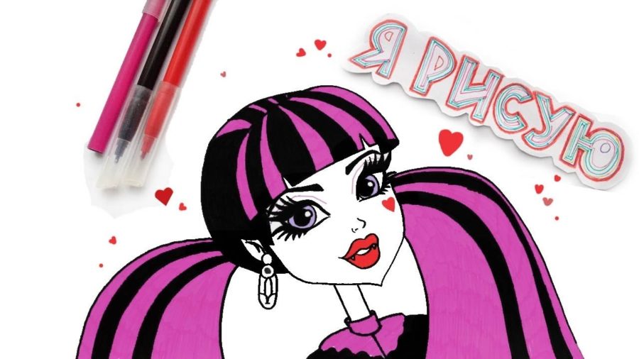 Картинки Monster High для срисовки (рисунки карандашом)