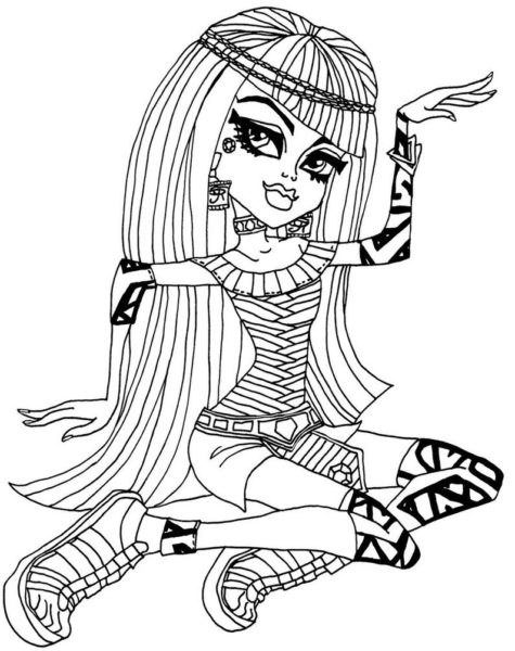 Картинки Monster High для срисовки (рисунки карандашом)