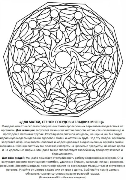 Мандалы: 110 раскрасок со значением