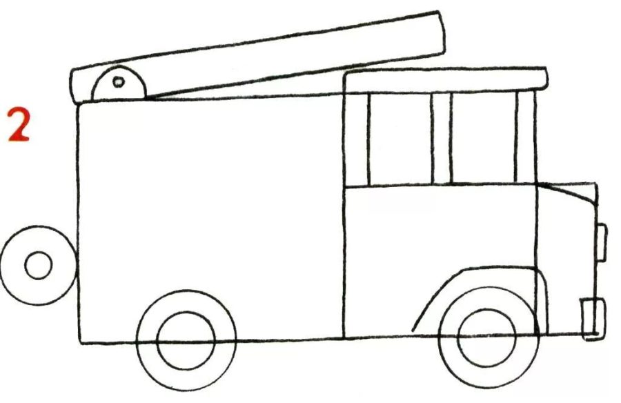 Пожарная машина и пожарный: 110 рисунков