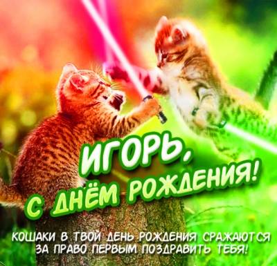 С днем рождения, Игорь! 120 прикольных картинок