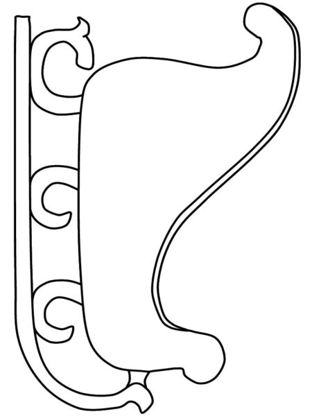 Сани Деда Мороза: 80 шаблонов и трафаретов