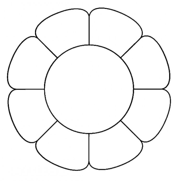 Шаблон ромашки для вырезания из бумаги распечатать. Цветок шаблон. Цветы шаблоны для вырезания. Цветы шаблон для аппликации. Цветы трафарет для вырезания.