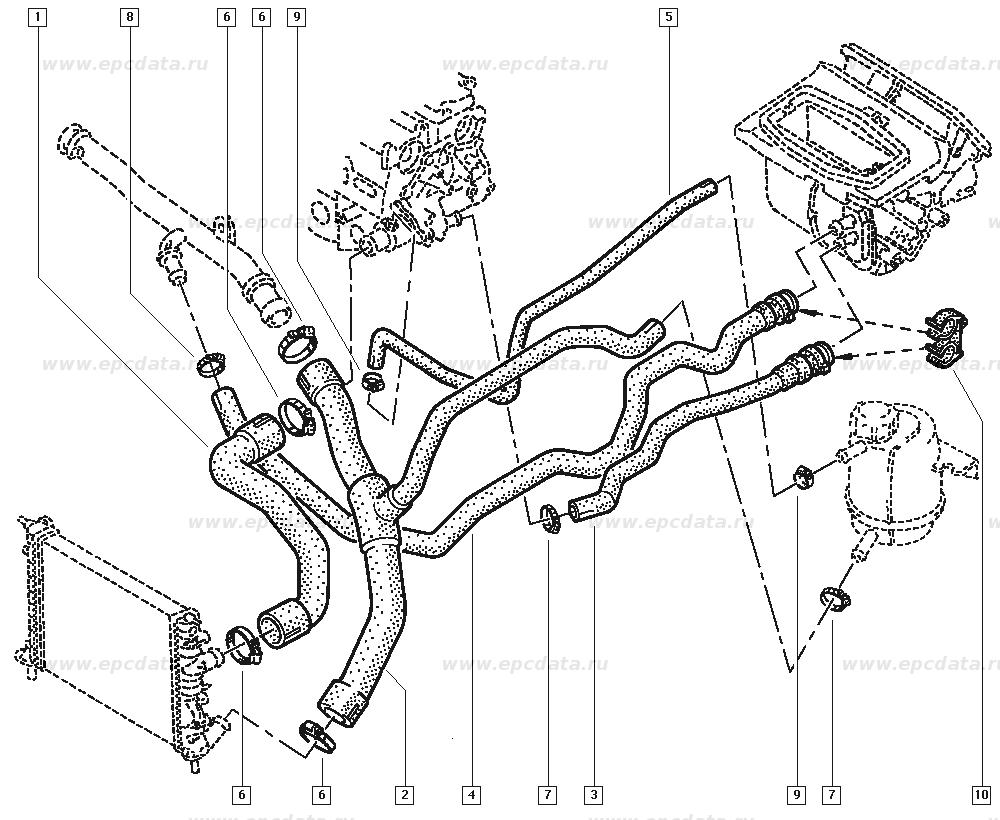 Схема охлаждения двигателя логана. Система охлаждения в Renault Kangoo 2. Патрубки системы охлаждения Рено Кенго 1.4. Патрубки печки Рено Кангу 1.4. Патрубки системы охлаждения Рено Кангу 2.