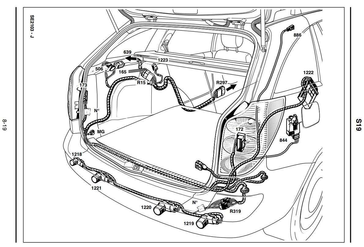 Схема проводов багажника. Проводка Рено Лагуна 1. Рено Меган 2 расположение жгутов электропроводки. Схема проводки крышки багажника Рено Меган 2. Проводка Рено Сценик 1.