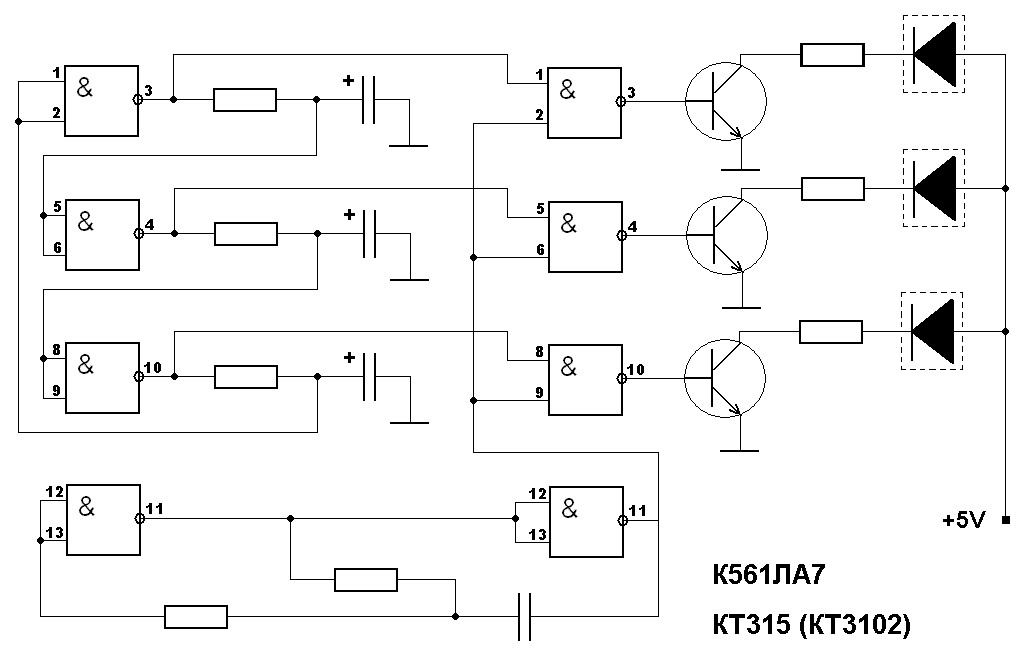 Микросхема к561ла7 схемы