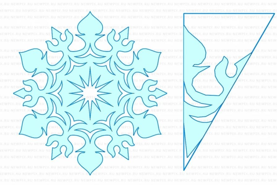 Снежинки на окна: 130 трафаретов для распечатки