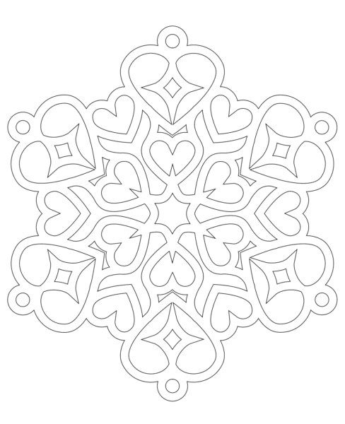 Снежинки на окна: 130 трафаретов для распечатки