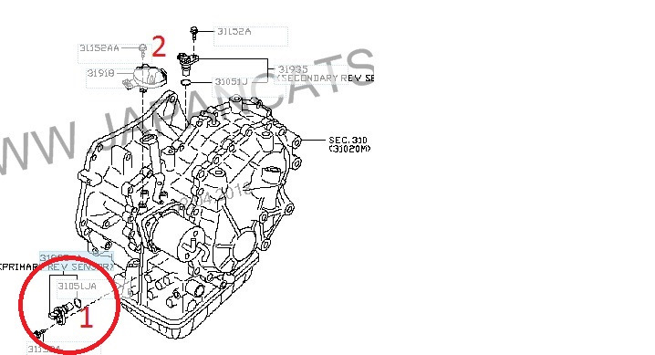 Купить Датчик Скорости Вариатора Ниссан
